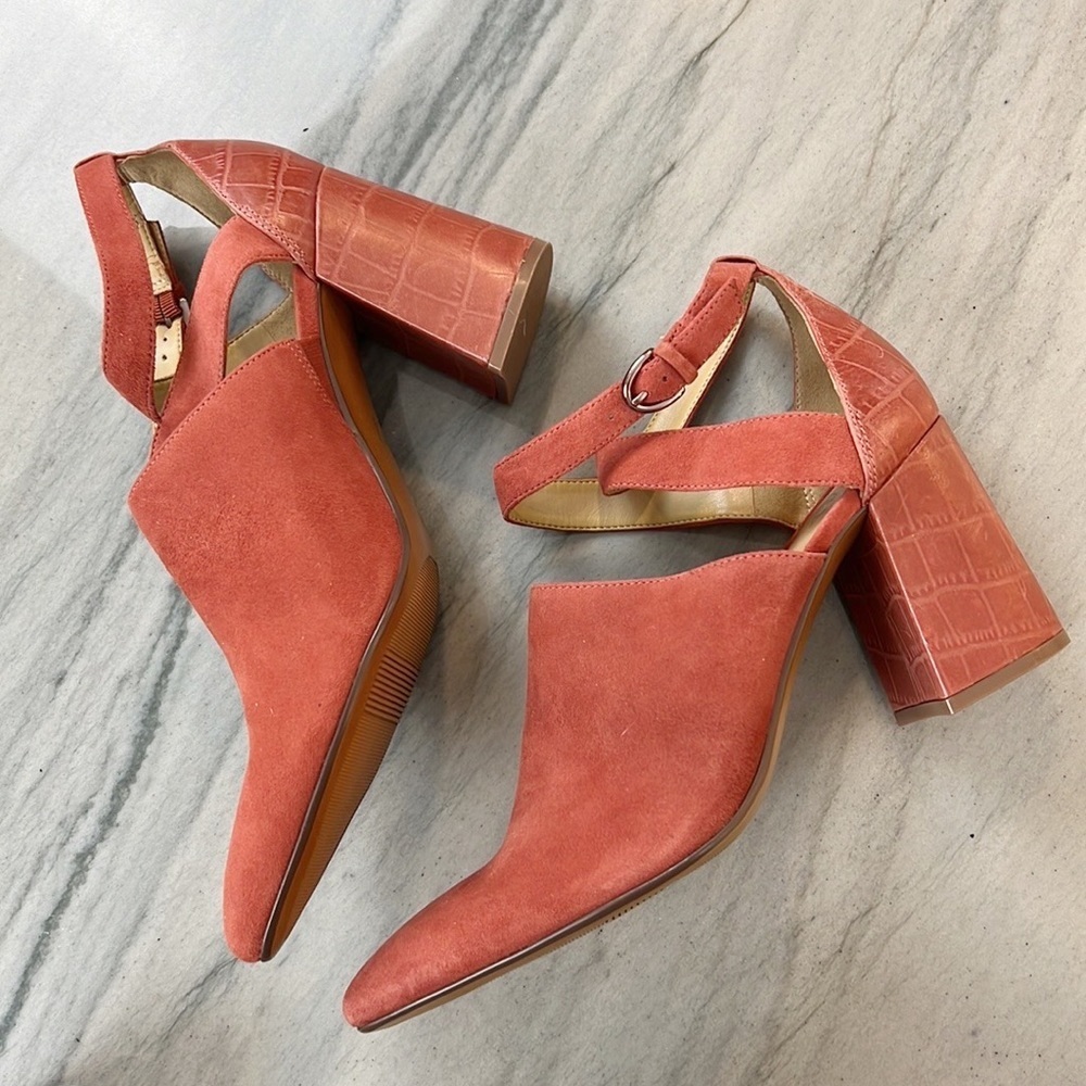 Nwot Naturalizer Women's Holland Pointed Toe Block Heel Desert Clay Size 10 - Picture 12 of 14